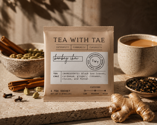 Morning Tea Bombay Masala Chai Blend - Individually Wrapped Tea Bag