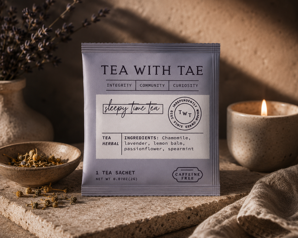 Sleepy Tea Nighttime Routine Herbal Blend - Individually Wrapped Tea Bag